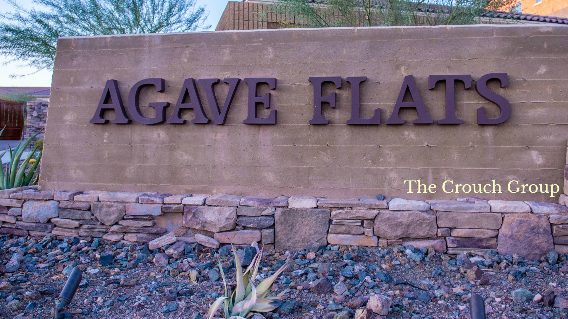 Agave Flats Fireside Norterra entrance sign for homes