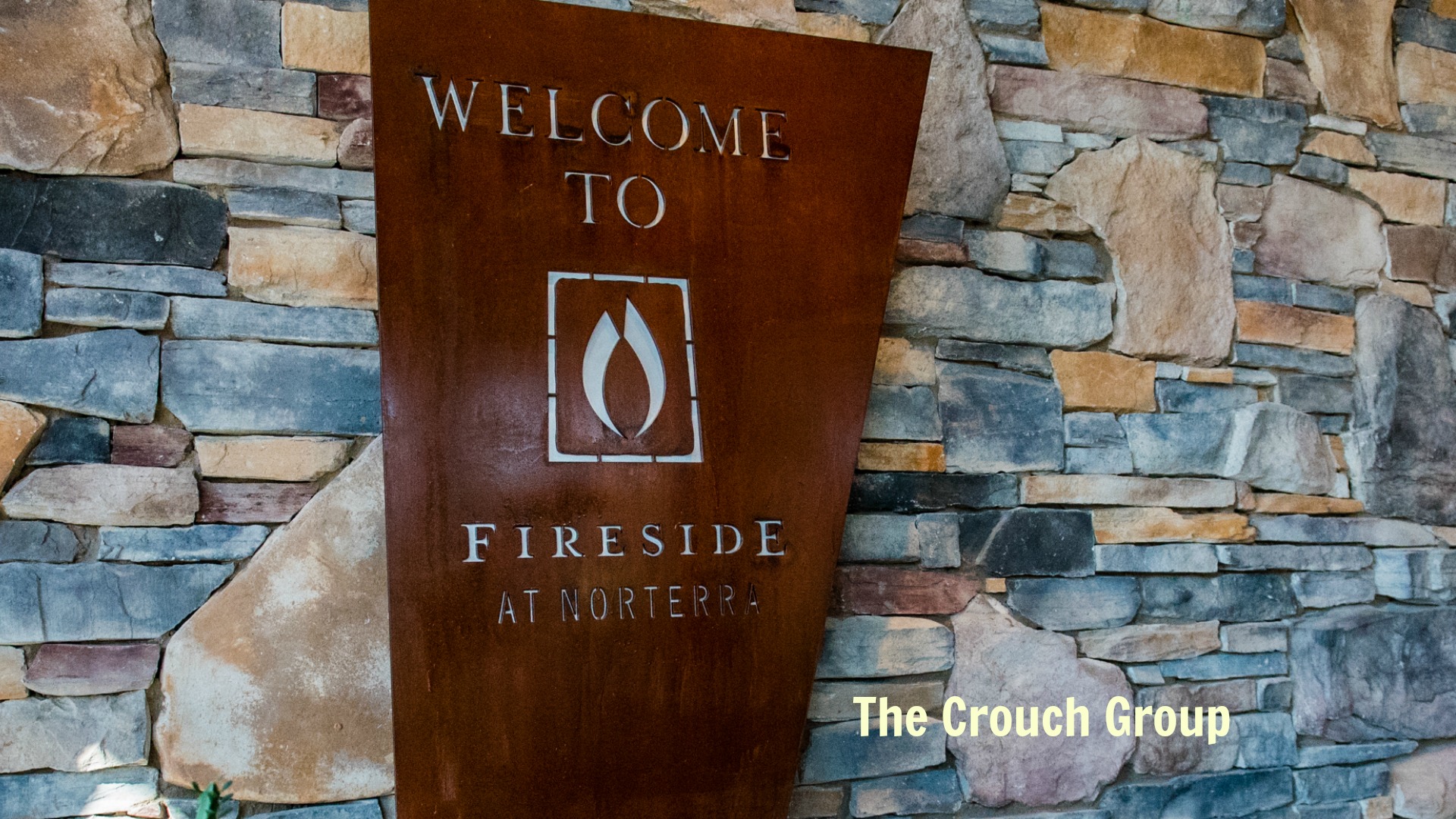 Welcome to Fireside sign at Community Center
