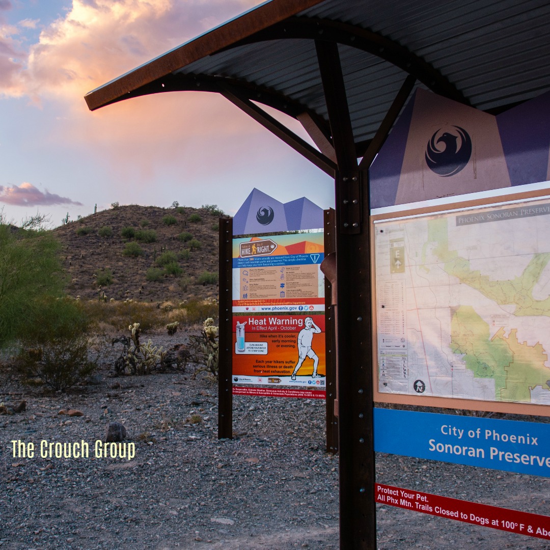 Sonoran Preserve Hiking Map at trailhead