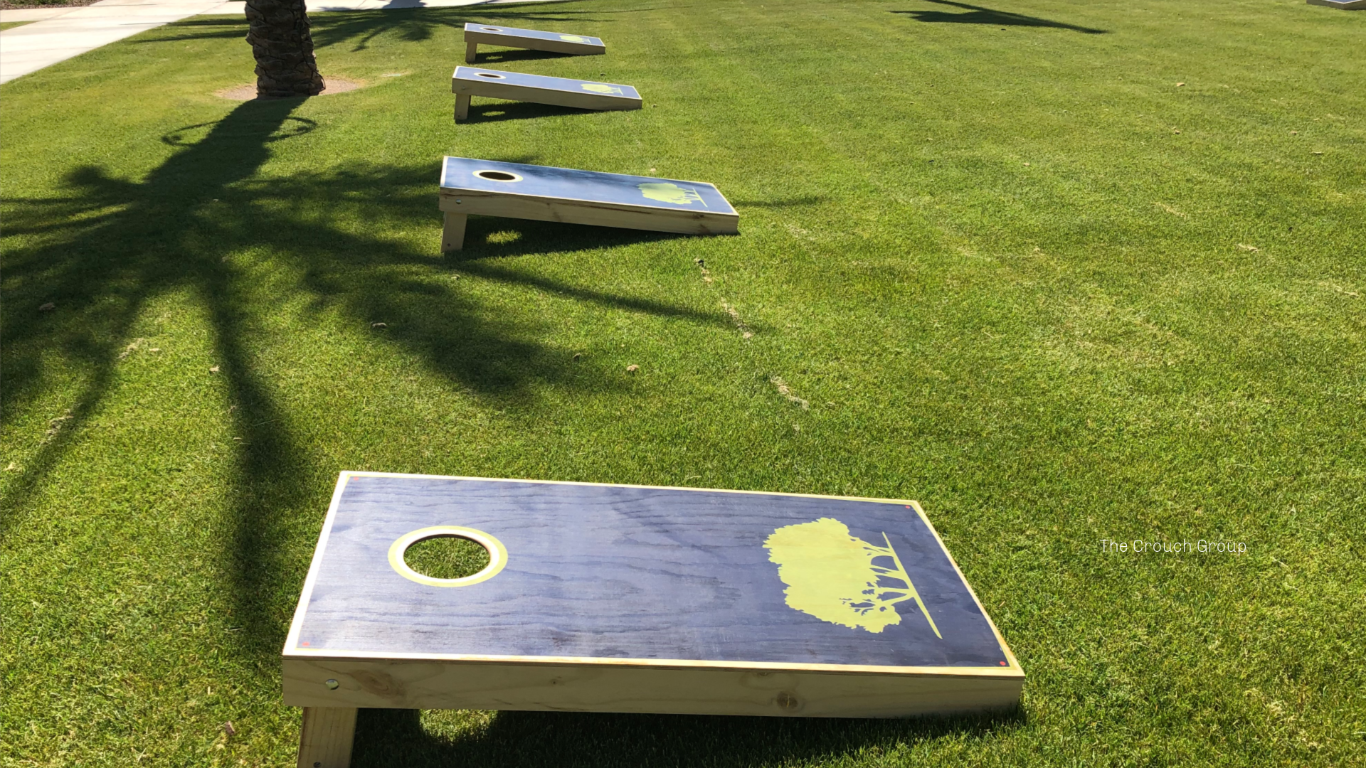 Cornhole at Union Park at Norterra homes for sale